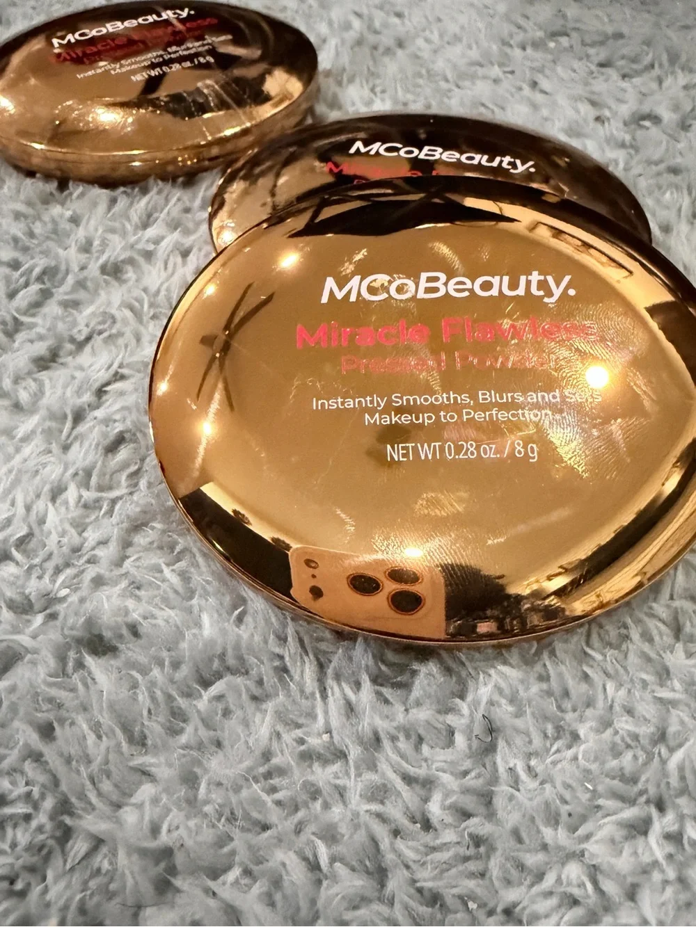 (3) Mco Beauty Miracle Flawless Pressed Powder